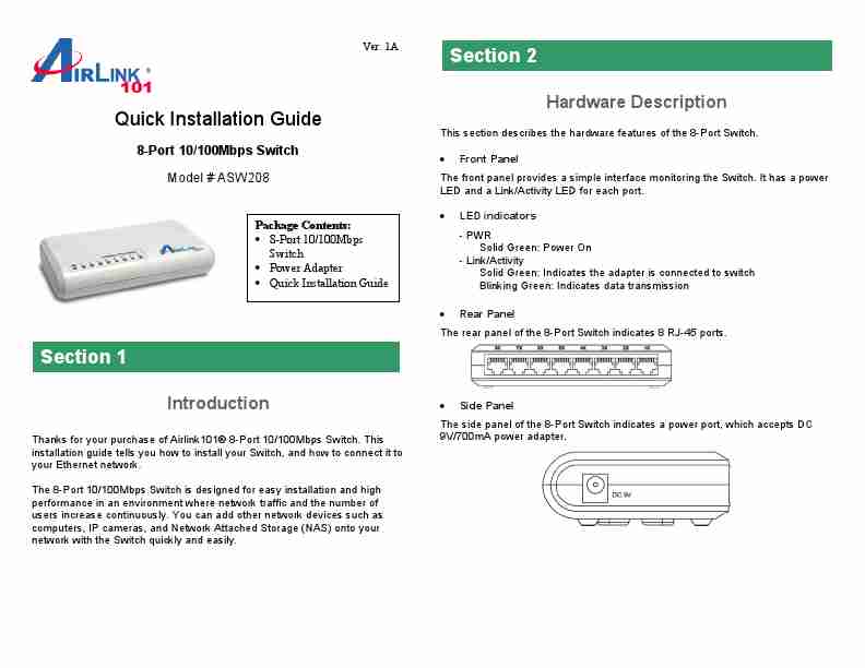 Airlink101 Switch ASW208-page_pdf